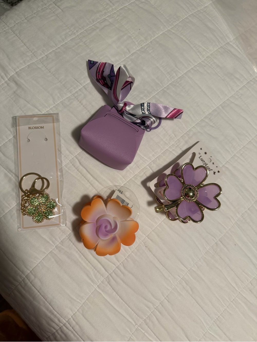 Lavender & Floral Accessory Gift Bundle – 4-Piece Set